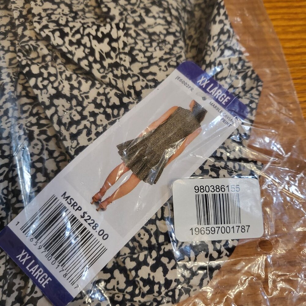 Joie Limited Edition Marble Caviar Print Sleeveless Tiered Mini Dress XXL NEW - Picture 3 of 5